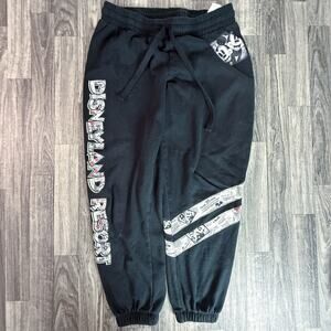 Disneyland Resort Black Mickey Mouse Sweatpants Adult L/3L Disney 3L Joggers